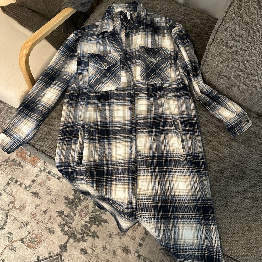 Long Flannel Jacket